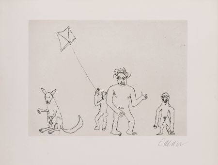 Гравюра Calder - Santa Claus VII