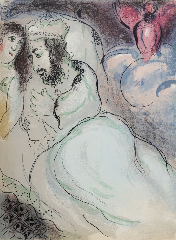 Литография Chagall - Sara et Abimelech, 1960