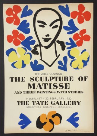 Литография Matisse - Sculpture of Matisse – Tate Gallery