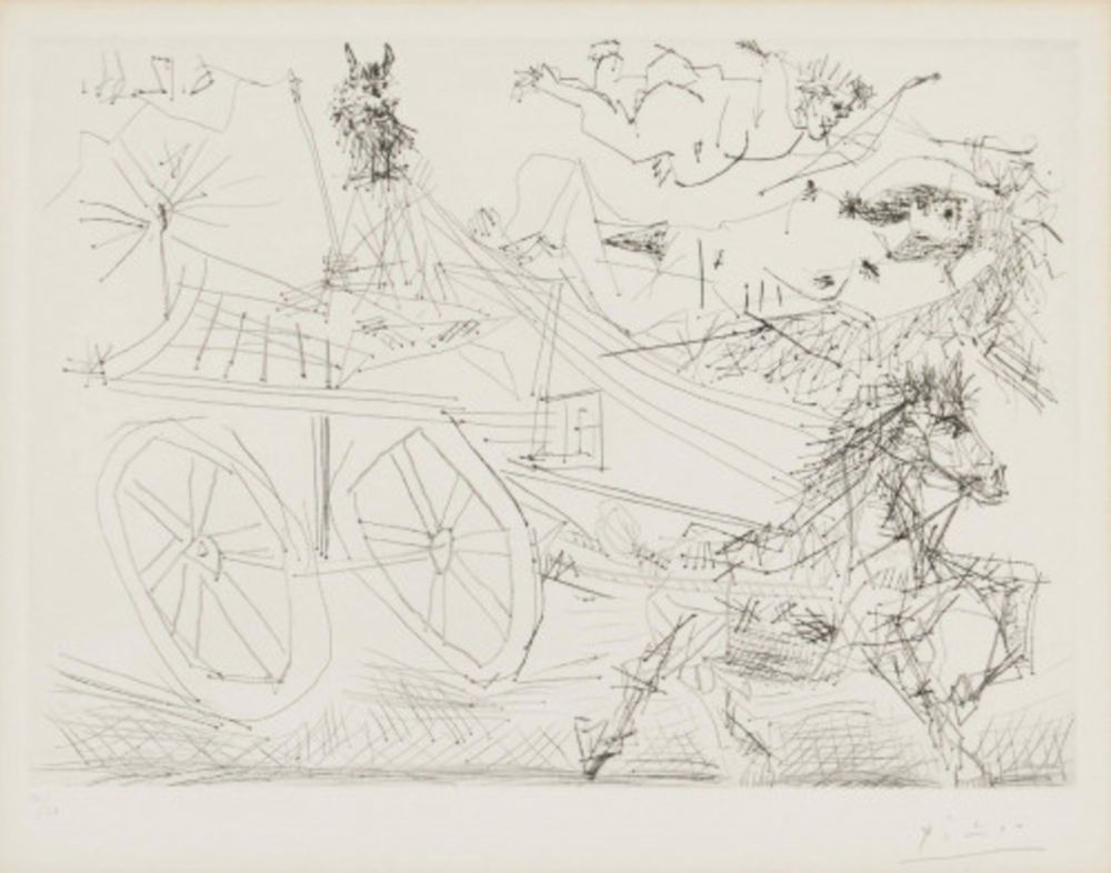 Гравюра Picasso - Scène mythologique