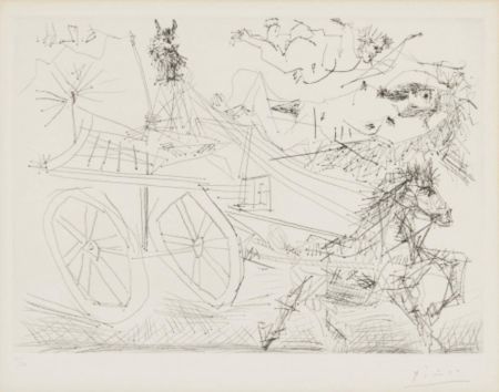Гравюра Picasso - Scène mythologique
