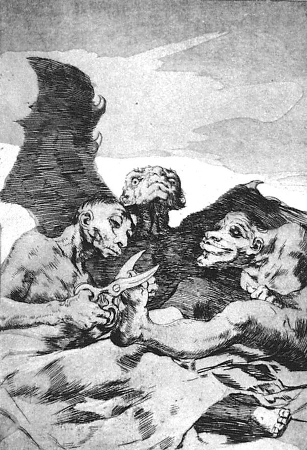 Офорт И Аквитанта Goya - Se repulen