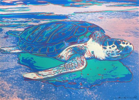 Многоэкземплярное Произведение Warhol - Sea Turtle