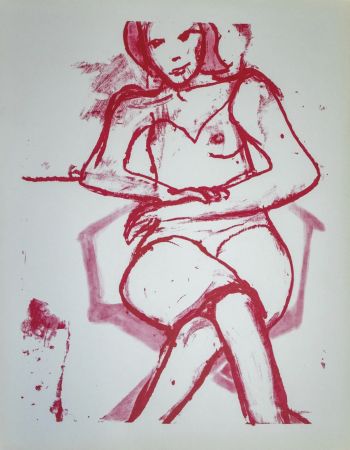 Литография Diebenkorn - Seated woman