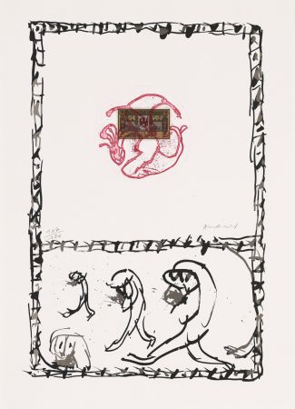 Офорт Alechinsky - Serpent 04