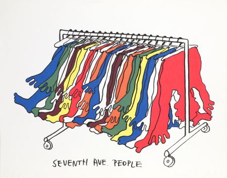 Сериграфия Kogelnik - Seventh Avenue People
