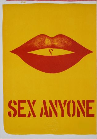 Литография Indiana - Sex Anyone, 1964 - Stamp-signed!
