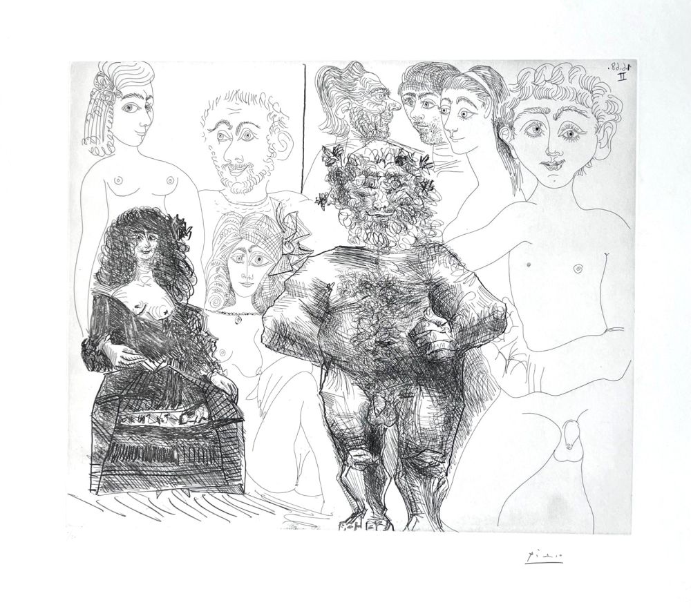 Офорт Picasso - Sexe à l’ancienne et à la moderne 