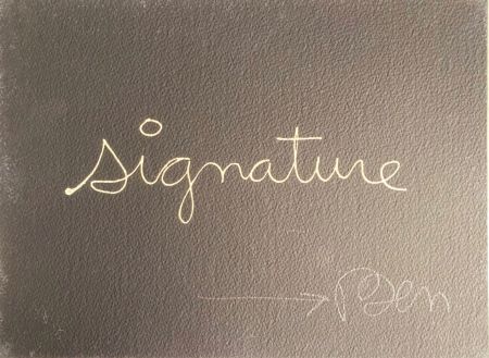 Сериграфия Vautier - Signature