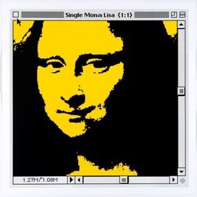 Литография Pusenkoff - Single Mona Lisa yellow for Barcelona