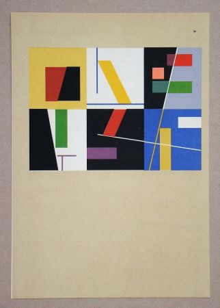 Литография Taeuber-Arp - Six espaces distincts, 1939