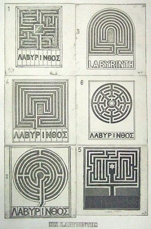 Акватинта Tilson - Six labyrinths