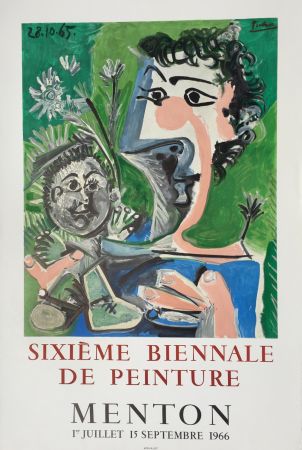 Литография Picasso - Sixieme Biennale de Peinture, Menton