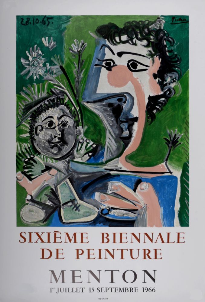 Литография Picasso (After) - Sixième Biennale de Peinture, Menton, 1966