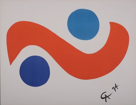 Литография Calder -  Skybird, 1974