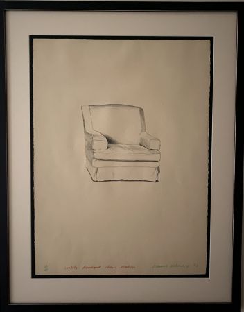 Литография Hockney - Slightly damaged chair 