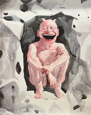 Литография Minjun - Smile-ISM , nº 26