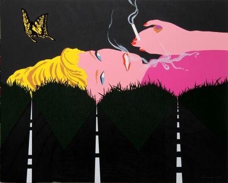 Сериграфия D'arcangelo - Smoking Blonde