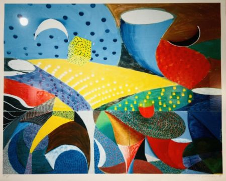 Многоэкземплярное Произведение Hockney - Snails Space, March 25th