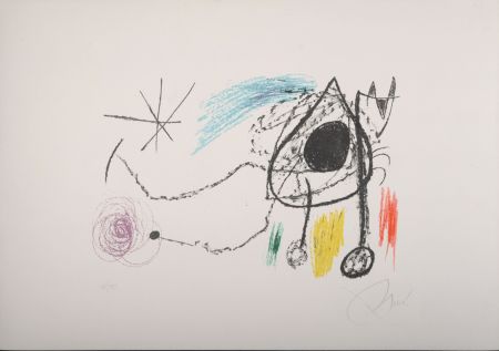 Литография Miró - Sobreteixims i Escultures, 1972 - Hand-signed & numbered