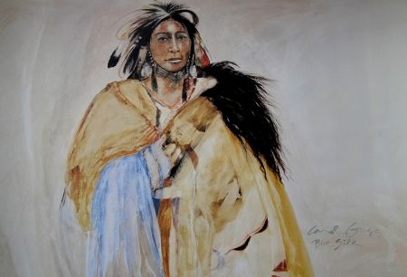 Гашение Grigg - SOIE BLEUE - Indiens d'Amérique / Native Americans - Cherokee