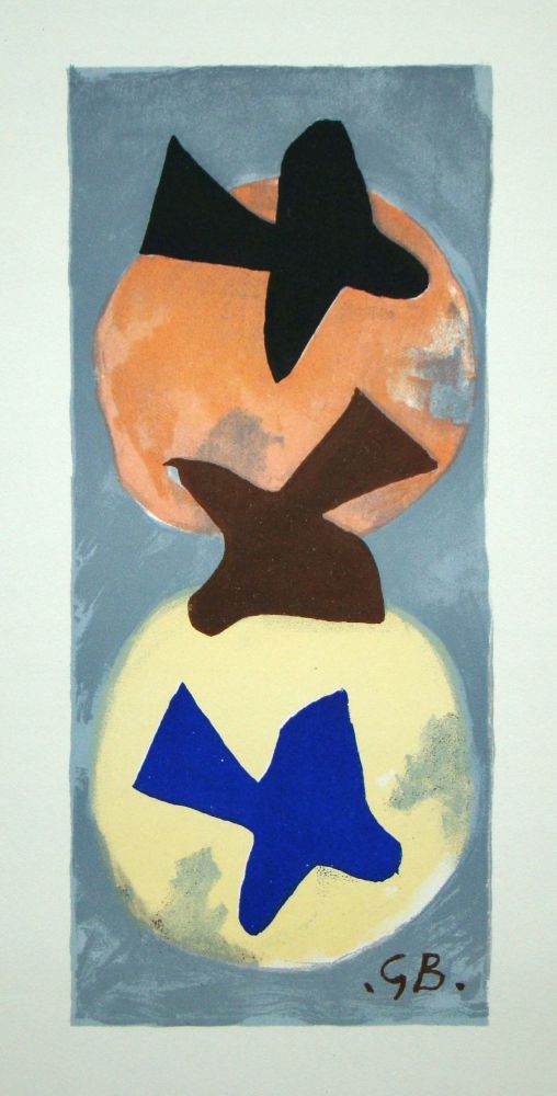 Литография Braque (After) - Soleil et Lune I.