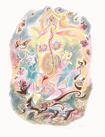 Литография Masson - Sonnets Louise Labé