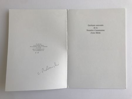 Иллюстрированная Книга Boltanski - Souvenirs de la première communion d'une fillette