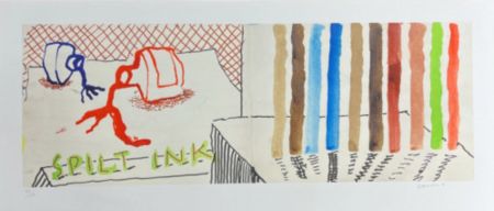 Многоэкземплярное Произведение Hockney - Spilt Ink with Tests
