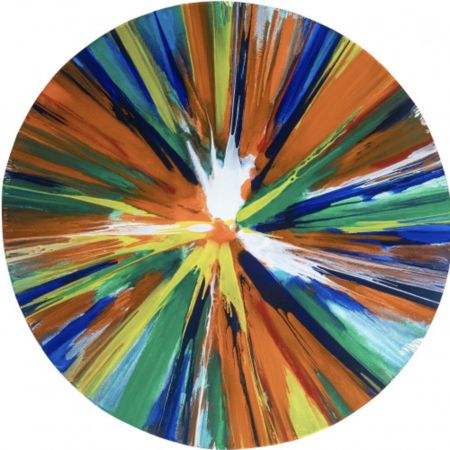 Многоэкземплярное Произведение Hirst - Spin Painting, Requiem at the Pinchuk Art Centre, Ukraine