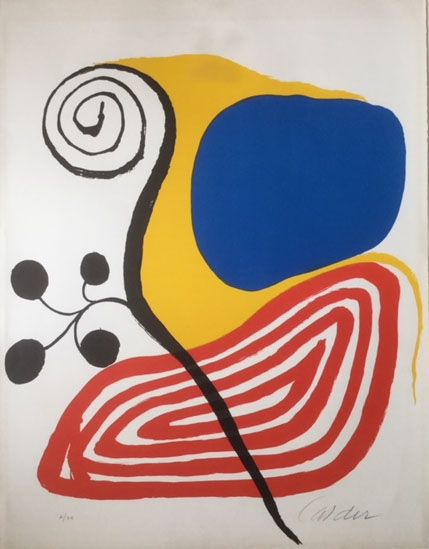 Литография Calder - Spiral Composition