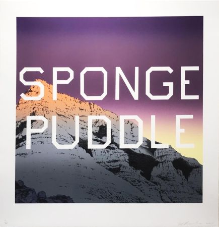 Литография Ruscha - Sponge Puddle