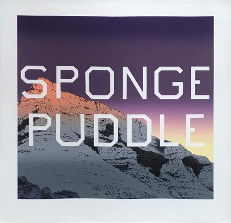 Литография Ruscha - Sponge Puddle