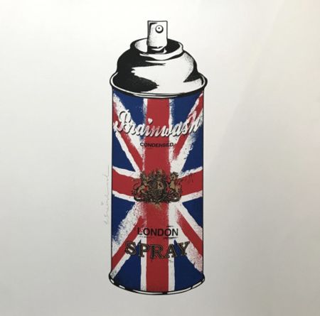 Сериграфия Mr Brainwash - Spray Can (Union Jack)