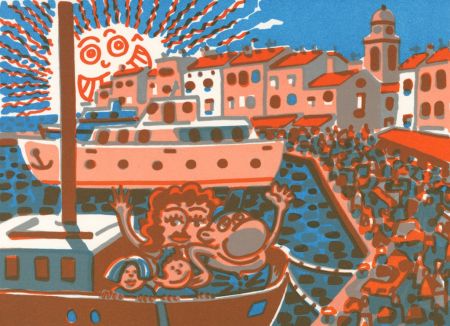 Литография Di Rosa - St Tropez