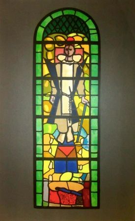 Литография Braque - Stained glass window at Church of Saint Dominique, Varengeville