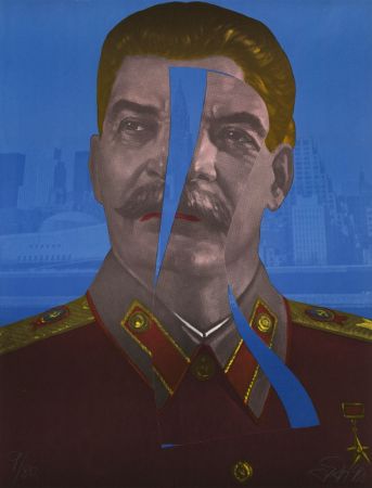 Литография Erro - Staline in New York