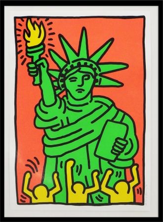 Сериграфия Haring - Statue of Liberty