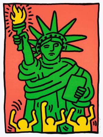 Сериграфия Haring - Statue of Liberty