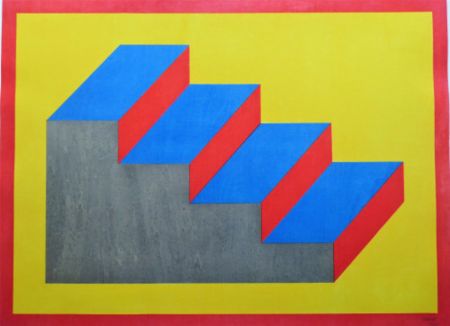 Гравюра На Дереве Lewitt - Steps (Form Derived from a Cubic Rectangle)