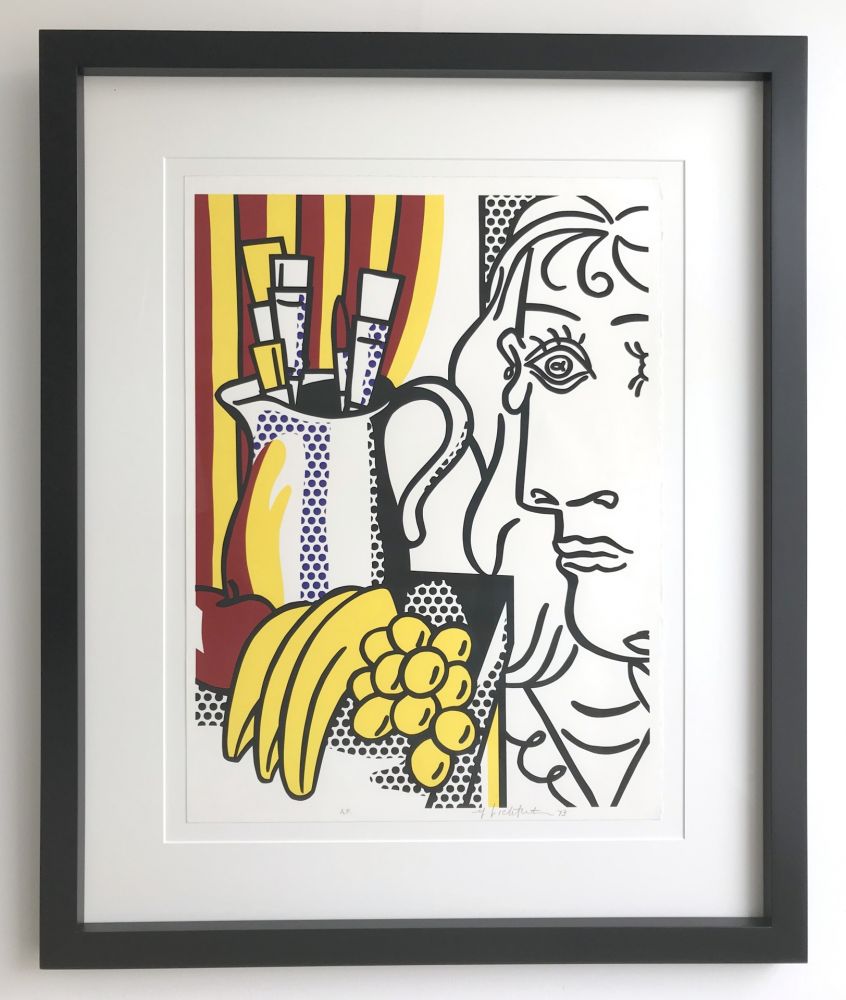 Сериграфия Lichtenstein - Still life with Picasso
