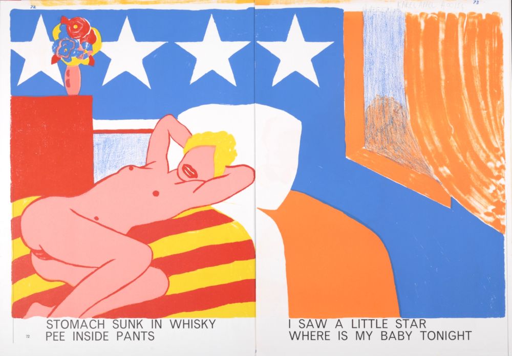 Литография Wesselmann - Stomach Sunk in Whisky Pee Inside Pants