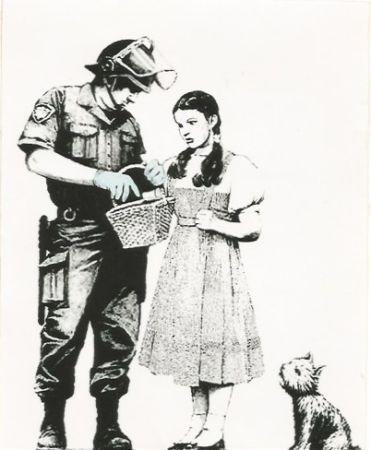 Сериграфия Banksy - Stop and search