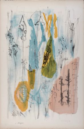 Литография Bryen - Structure imaginaire, 1951 - Hand-signed!