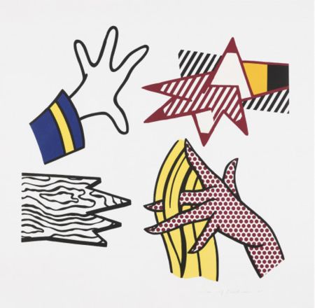 Многоэкземплярное Произведение Lichtenstein - Study of Hands