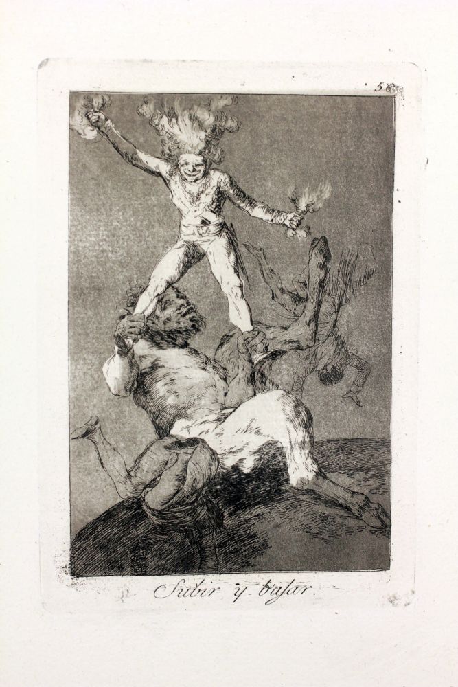 Офорт И Аквитанта Goya - Subir y bajar