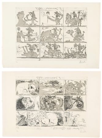 Офорт И Аквитанта Picasso - Sueño y mentira de Franco