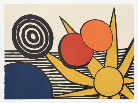 Литография Calder - Sun with Planets