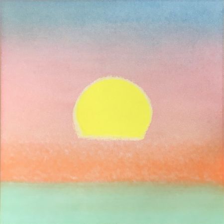 Сериграфия Warhol - Sunset [Unique] (Purple/Orange/Aqua/Yellow)