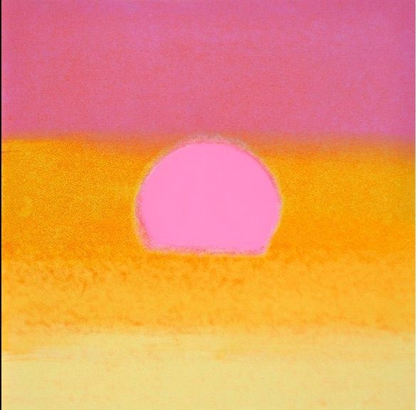 Сериграфия Warhol - Sunset (Unique) (Pink/Yellow)